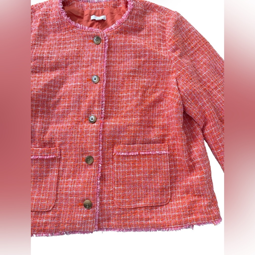 J. Jill Pink Textured Tweed Blazer - Picture 7 of 16